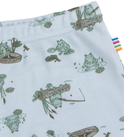 Joha Leggings - Bambus - Hellblau m. Frösche
