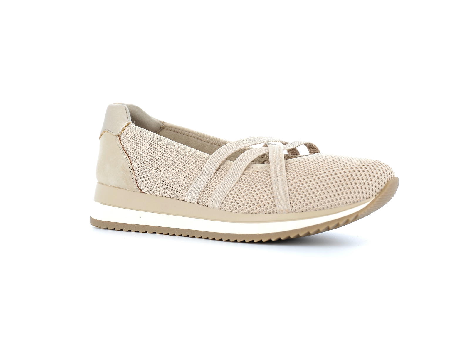 Jana  shoes-22173 Matières combinées Beige