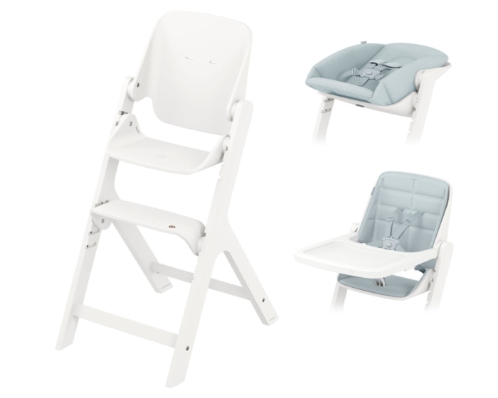 Nesta Hochstuhl mit Neugeborenen-, Baby- und Kleinkind-Set 0 - 99 Y   0 - 110 kg    Einzigartige, verstellbare Rückenlehne |    Langlebiges und nachhaltiges Hochstuhlpaket |    Modernes Design |
