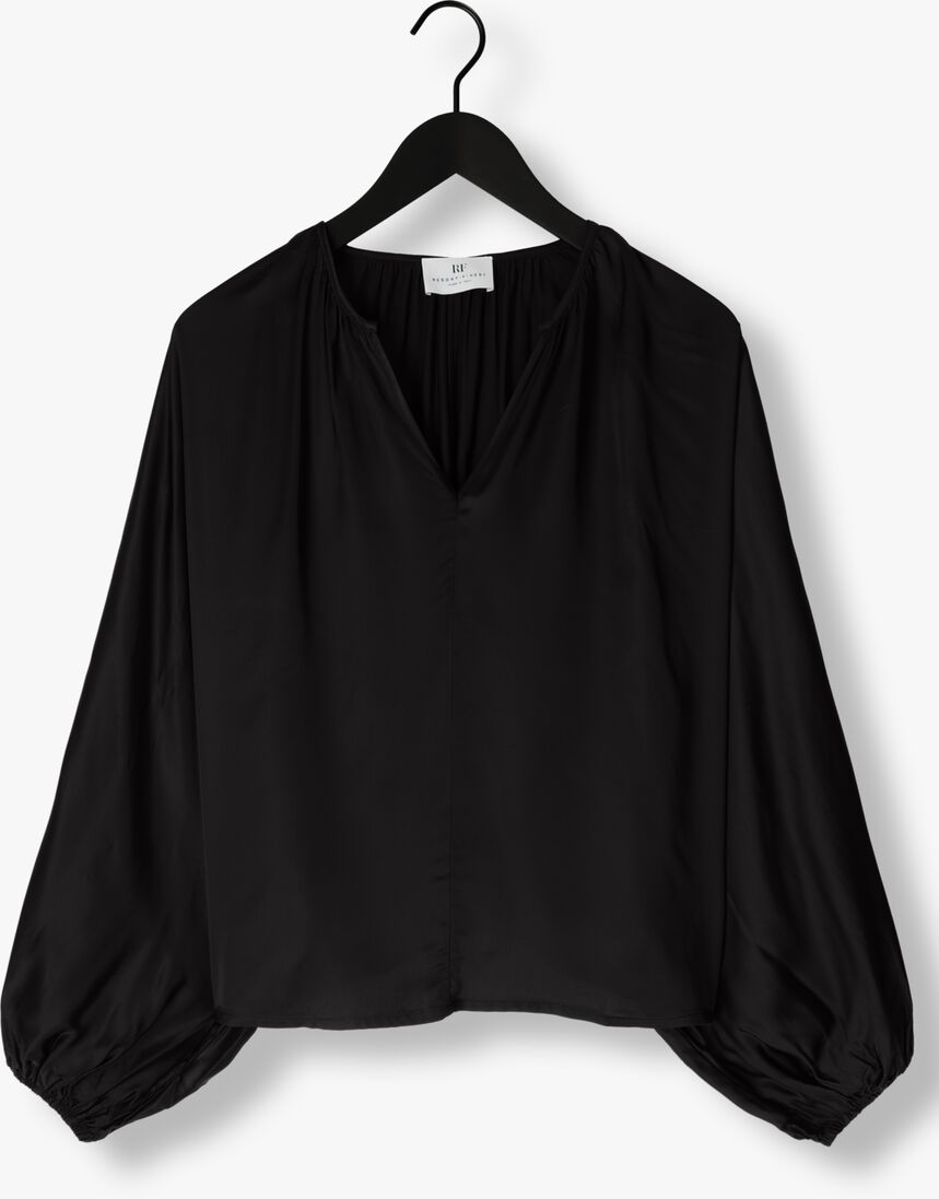 RESORT FINEST zwarte resort finest blouse satin balloon blouse