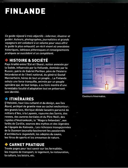 GALLIMARD - FINLANDE BIBLIOTHEQUE DU VOYAGEUR