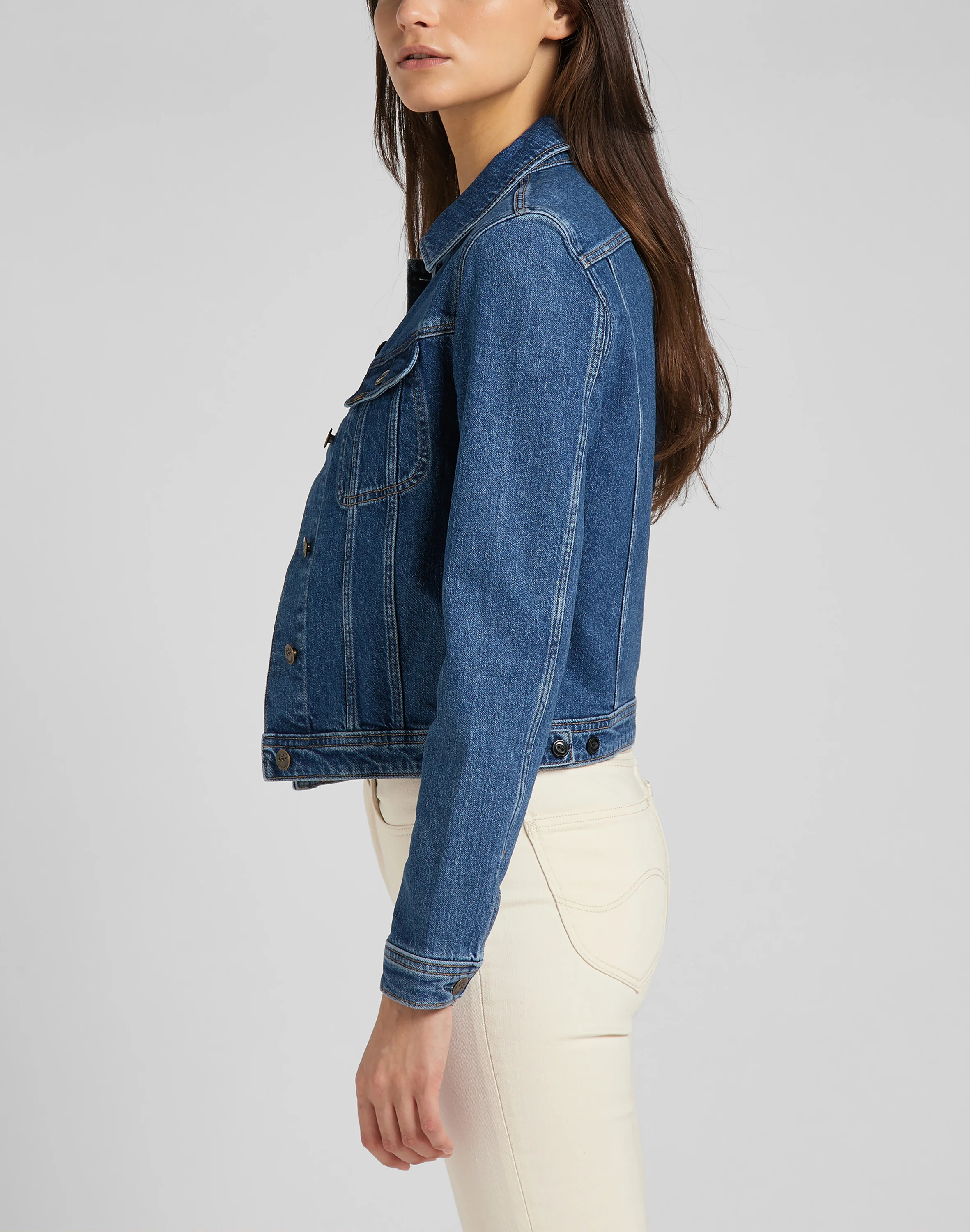 Lee  Rider denimjakke - Stone Maren