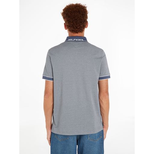 Tommy Hilfiger Monotype Oxford Collar Polo, Faded Indigo/Ecru, L