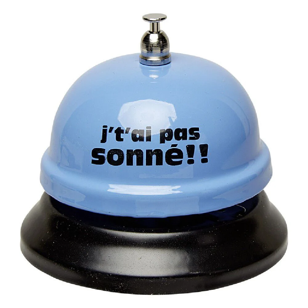 Sonnette de réception avec message humoristique