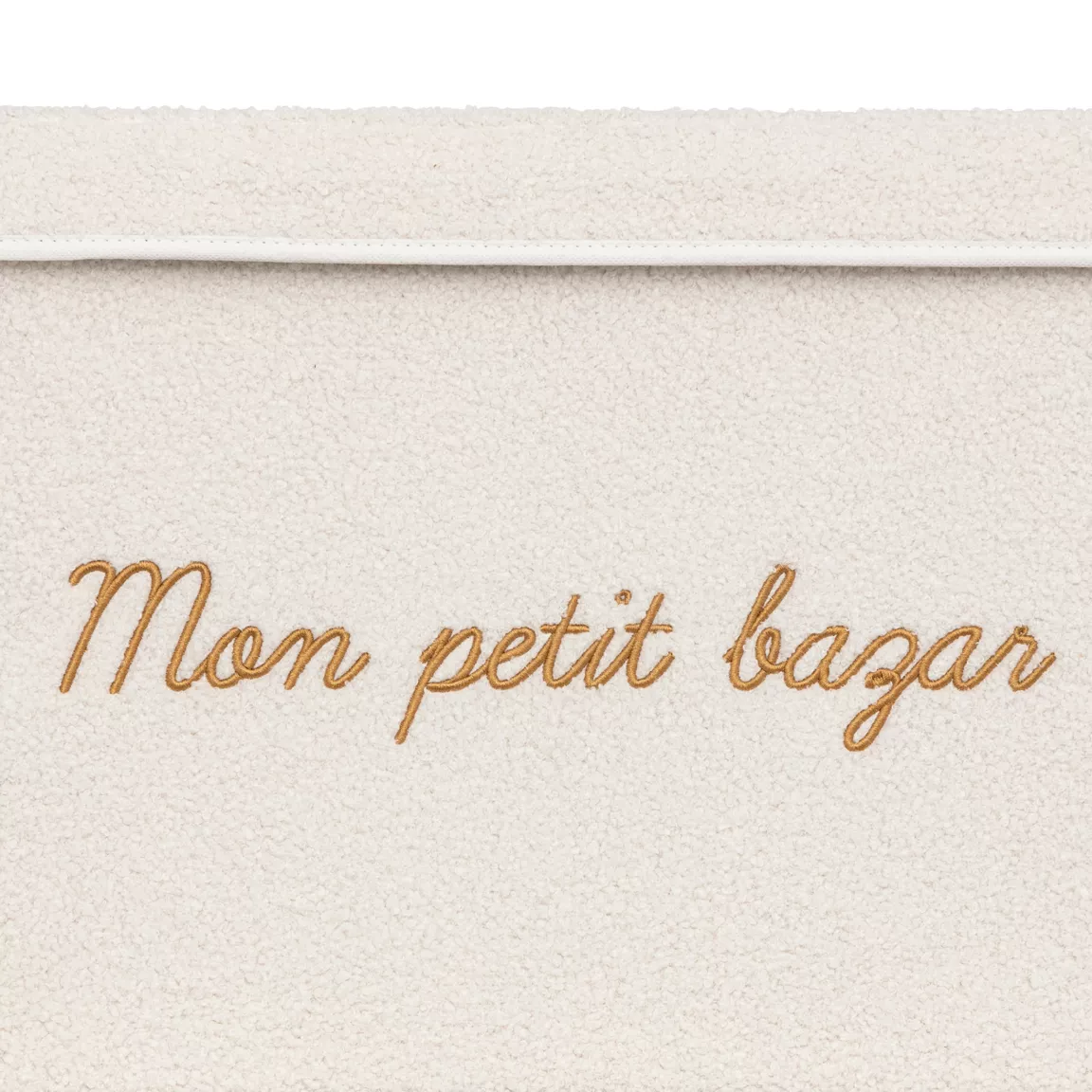 Coffre de rangement pliable enfant bouclette (36 x 57 cm) Yuma Blanc