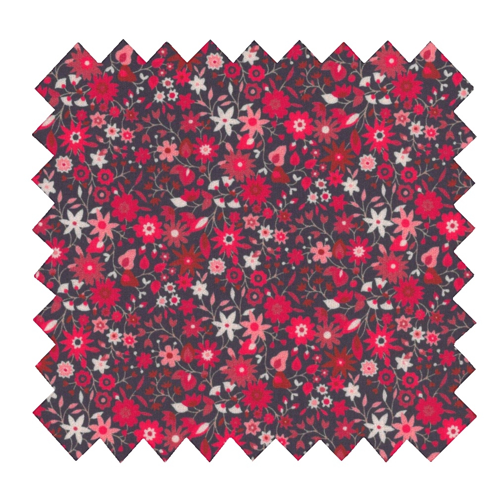 Coupon Tissu 50 Cm Ex2481 Seventies Rouge
