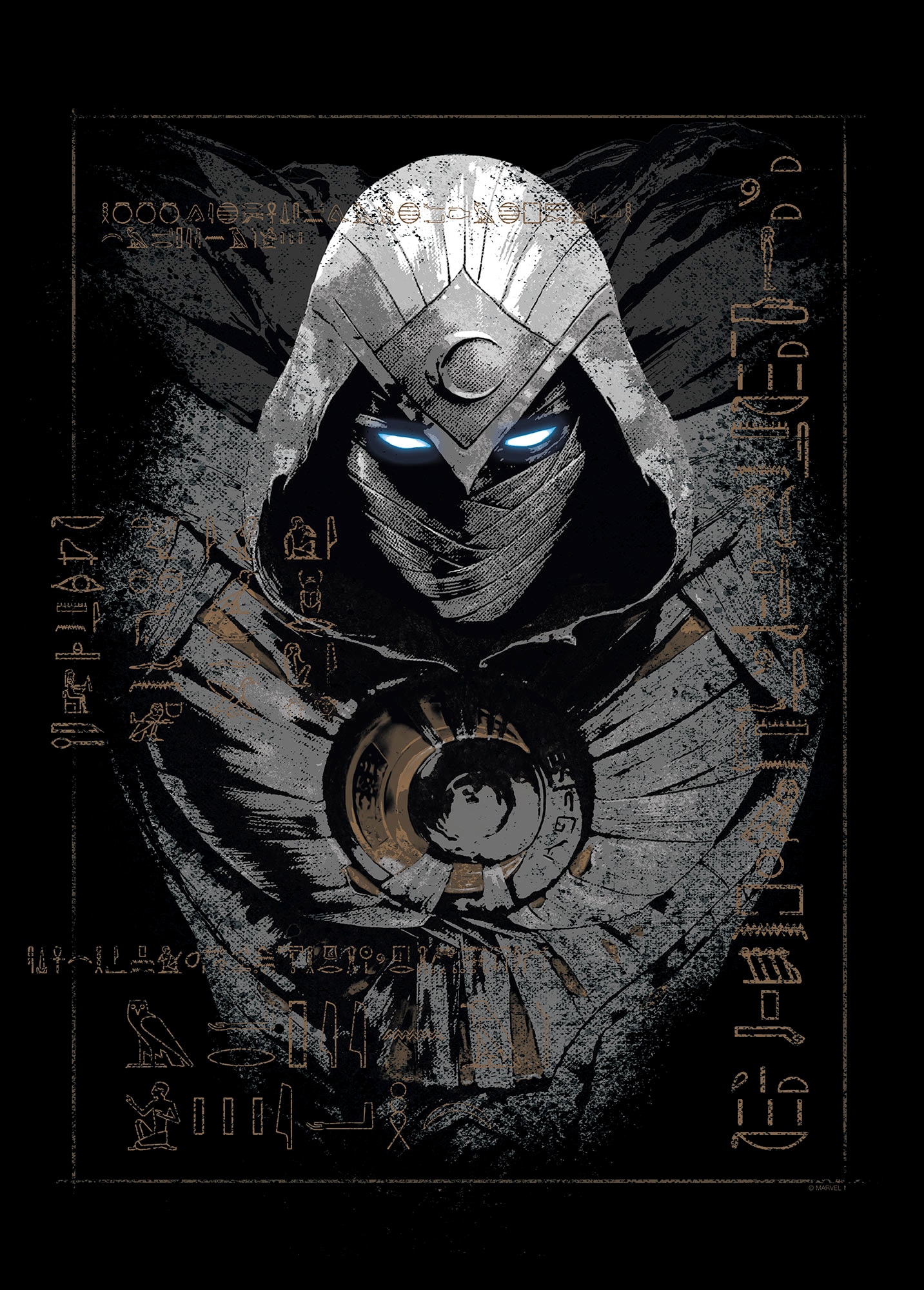 Komar Wandbild »Moon Knight Darkness Ahead« Disney Set, 1 Stk. tlg. 50 x 70 cm (Breite x Höhe) - Kinderzimmer, Dekoration