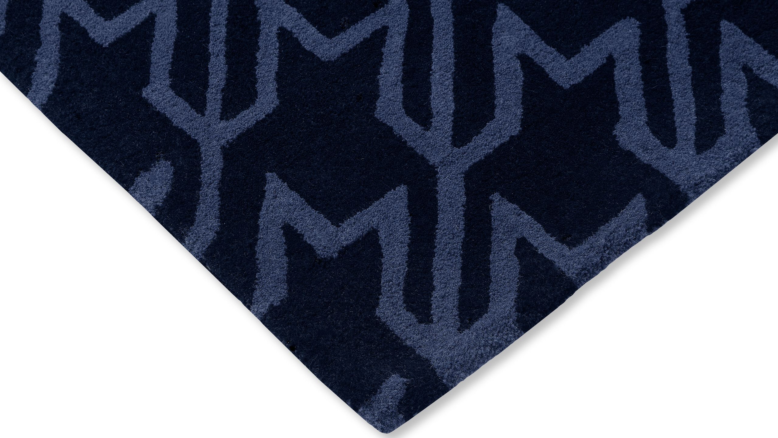 Vloerkleed Dark Blue 162808 Houndstooth