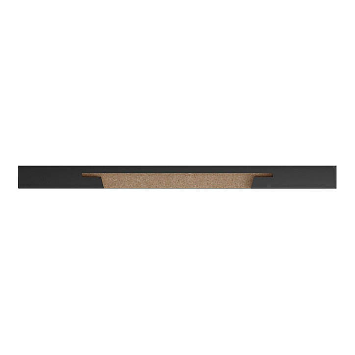 Tablette murale d'angle Form Rigga noir 25 cm