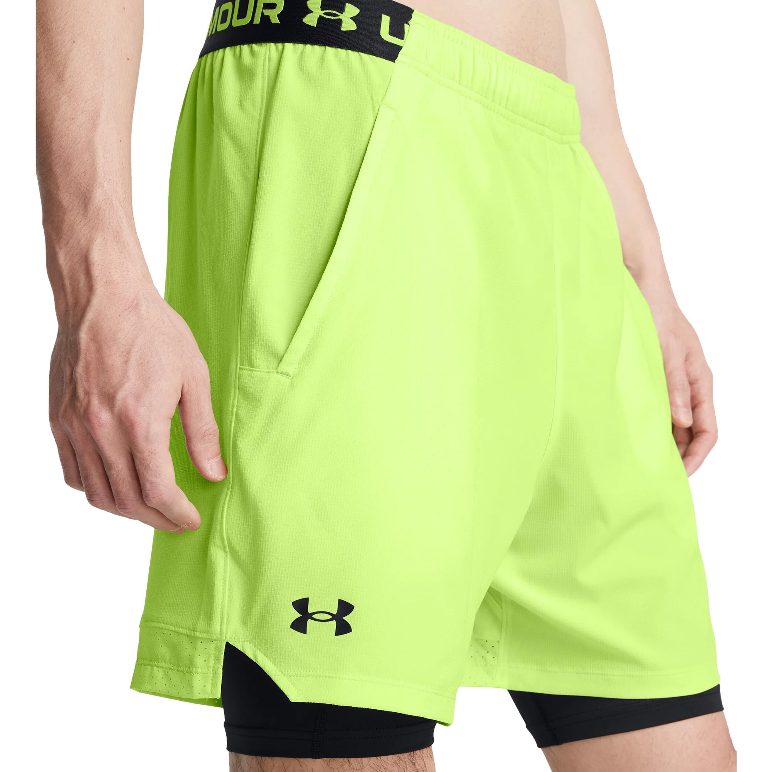Under Armour Vanish Woven 2in1 Shorts Hommes - Vert