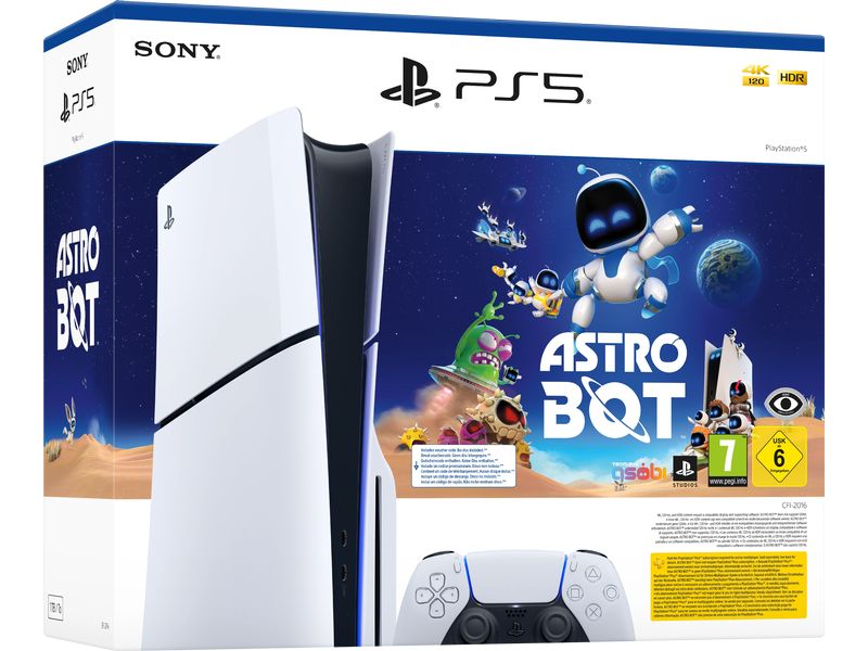 Sony PlayStation 5 Slim – Disc ASTRO BOT Bundle PS5-Konsole Disc Edition mit Gutschein für ASTRO BOT-Vollversion