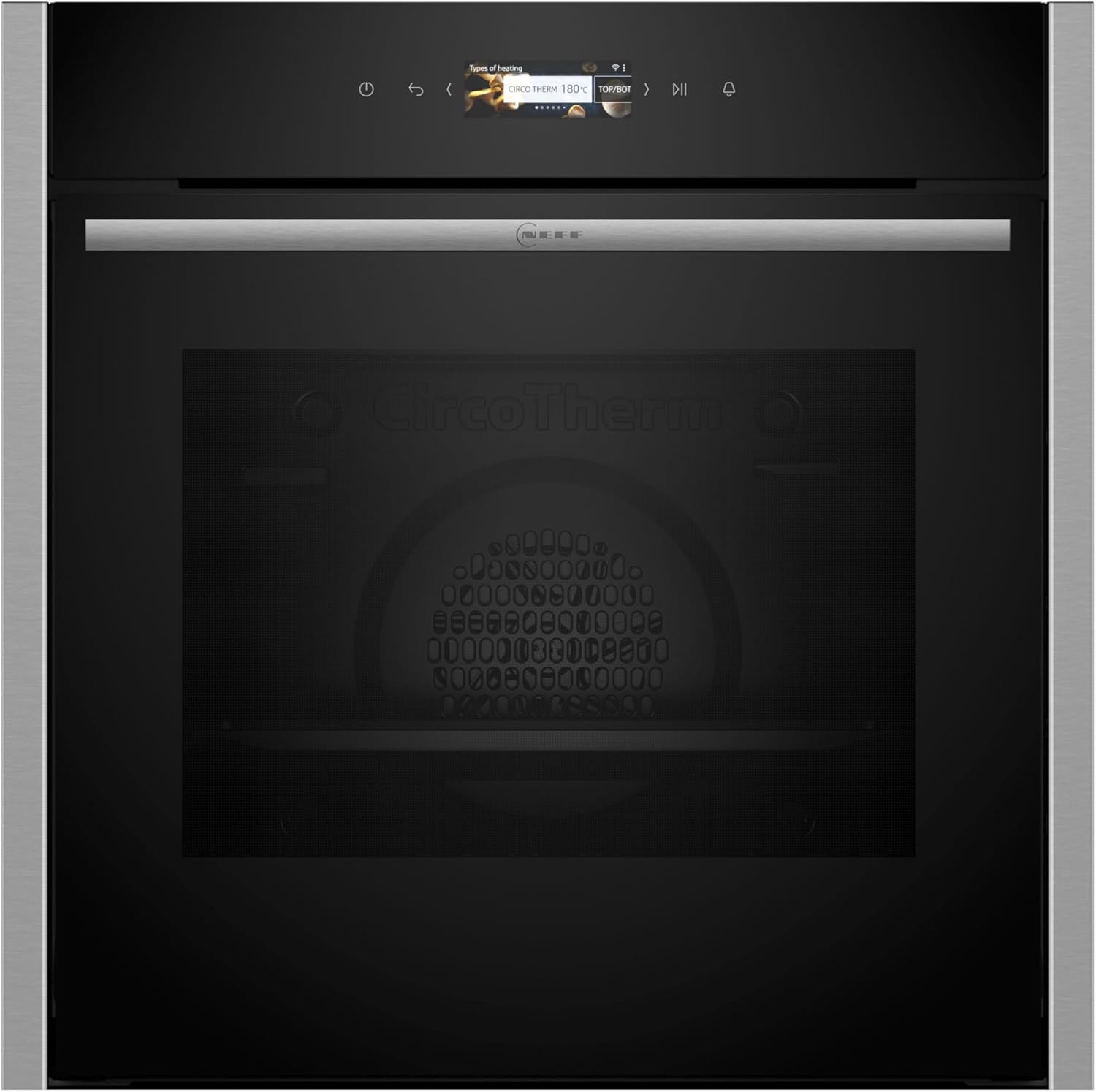 NEFF B24CR31N0, N 70, Einbau-Backofen, Integrierbarer Backofen 60 x 60cm, CircoTherm, Full Touch TFT-Display, Eco Clean, Easy Clean, Soft Open & Close, Edelstahl