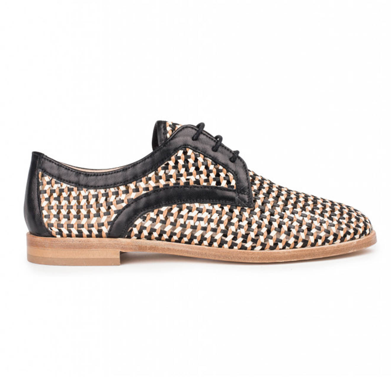 Anaki Derbies en Cuir Palermo noir/camel