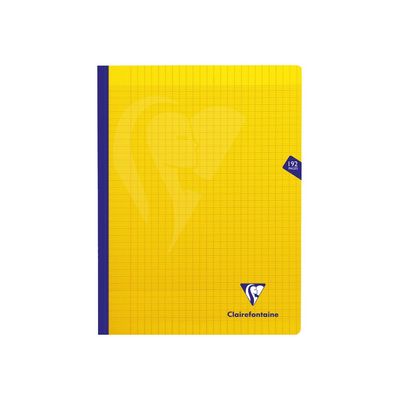 Clairefontaine Mimesys - Cahier polypro 24 x 32 cm - 192 pages - grands carreaux (Seyes) - disponible dans différentes couleurs