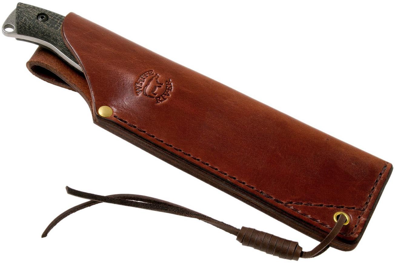 White River Knives Camp Cleaver Black Burlap Micarta kampeermes