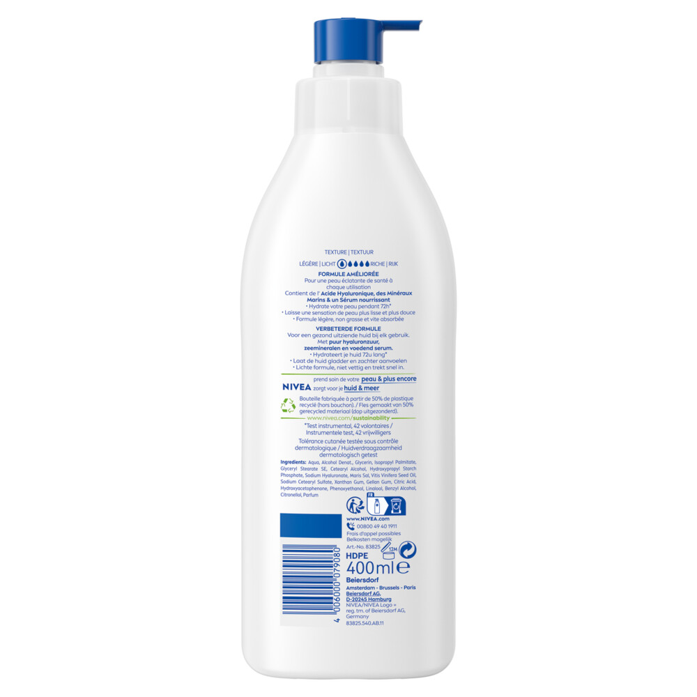 6x Nivea Bodylotion met Pomp Express400 ml
