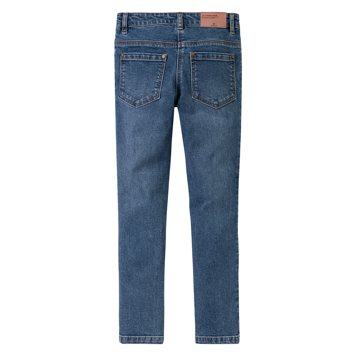 Jonas Nielsen Mädchen Skinny-Jeans mit Used-Waschung blau