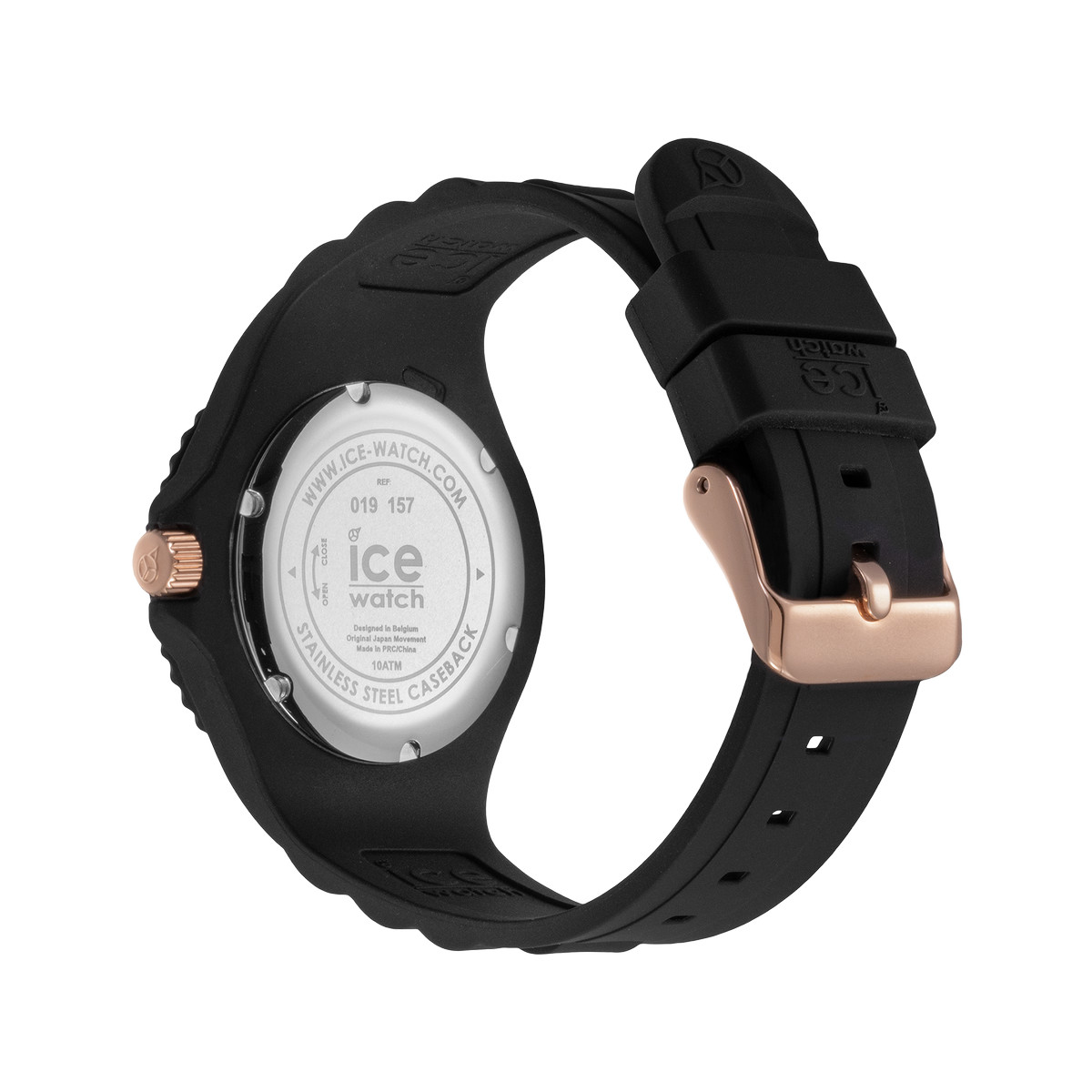 Montre Ice Watch medium femme plastique silicone noir