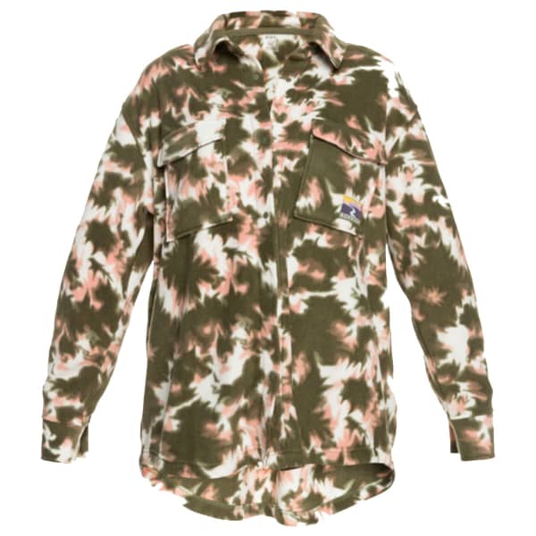 Veste polaire ROXY BECAUSE THE NIGHT PRINTED DEEP LICHEN GREEN NIMAL