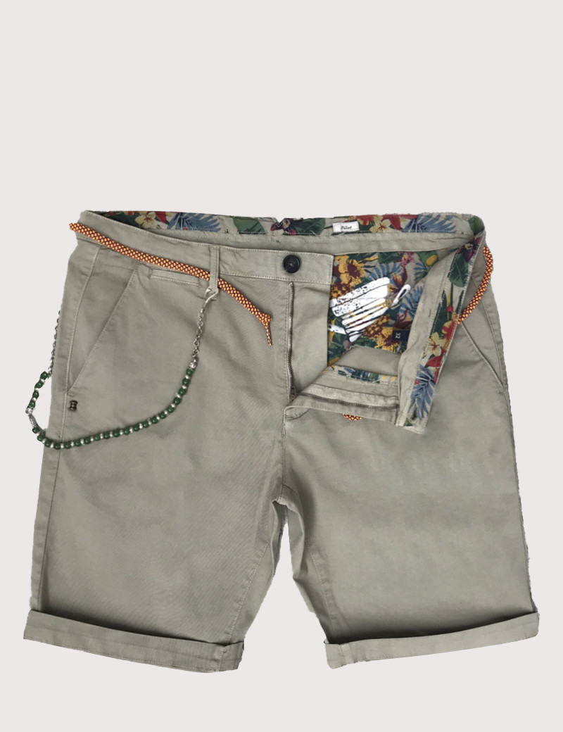 RECYCLED ART WORLD SHORT CHINO BA