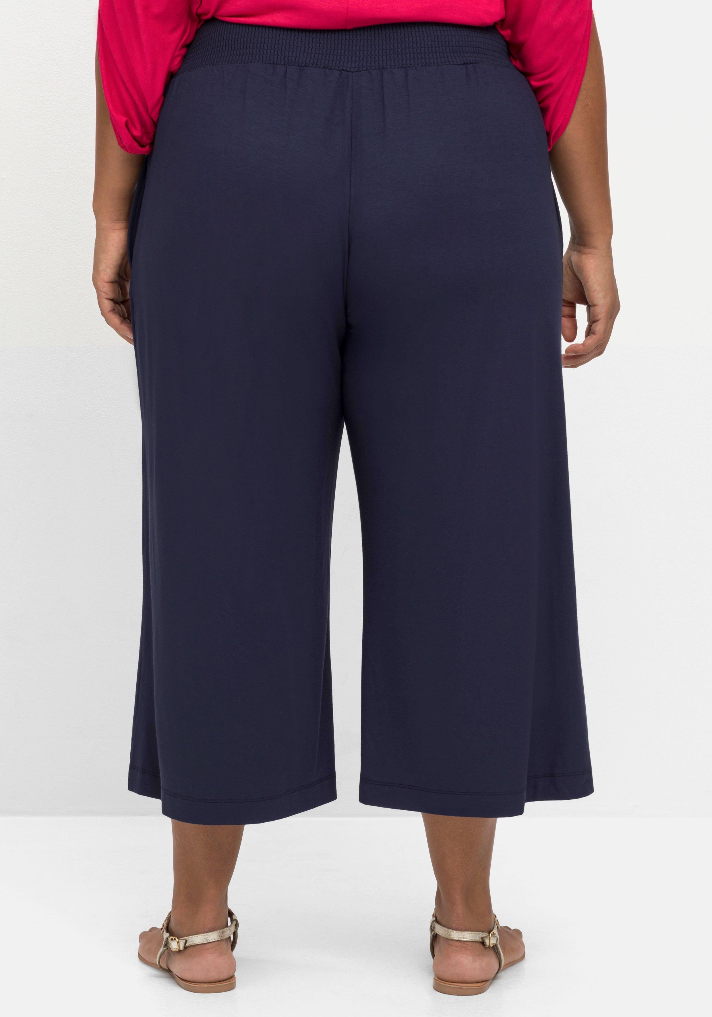 Weite Jerseyhose in 3/4-Länge