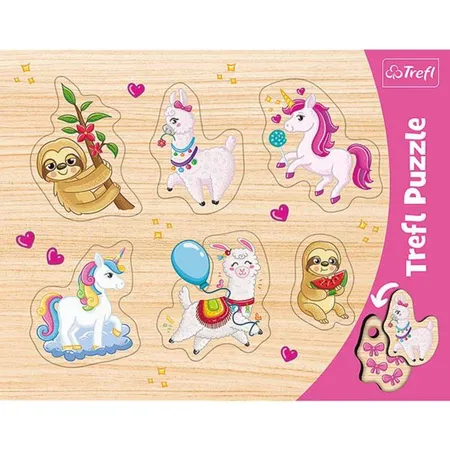 Trefl Rahmenpuzzle Einhorn, 7 Teile