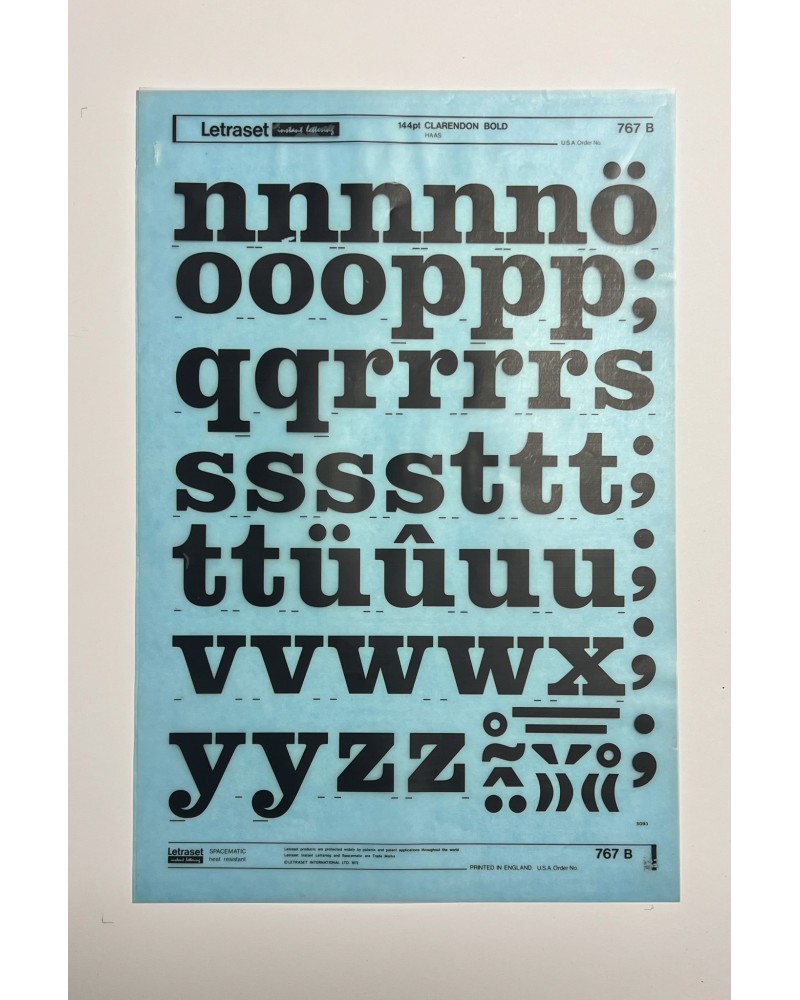 letraset-767B- CLARENDON BOLD - 144pt
