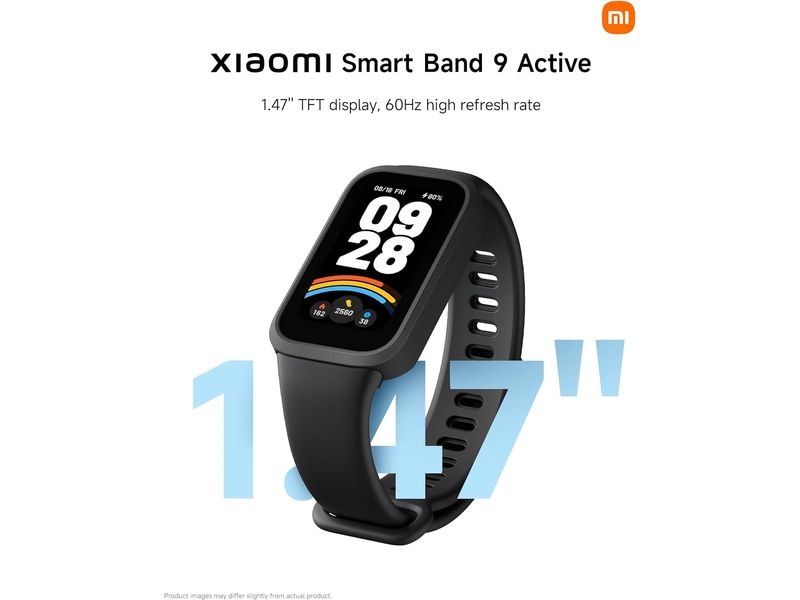 Xiaomi Smart Band 9 Active Schwarz Kompakter, smarter und stilvoller Fitnesstracker mit langer Akkulaufzeit und umfassendem Gesundheitsmonitoring