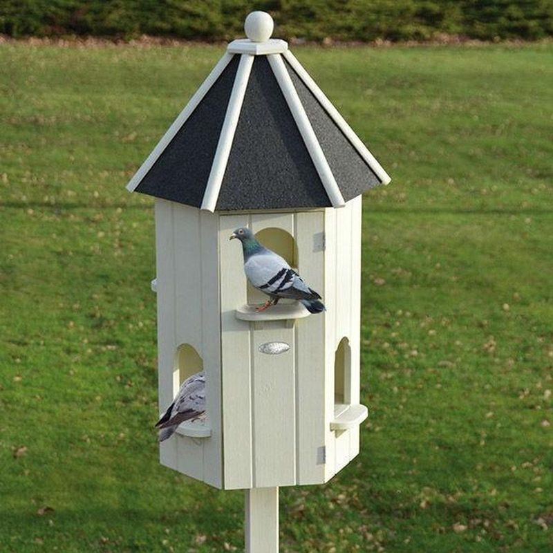Esschert Design - Duiventil - Wit - Vurenhout - Vogelhuis