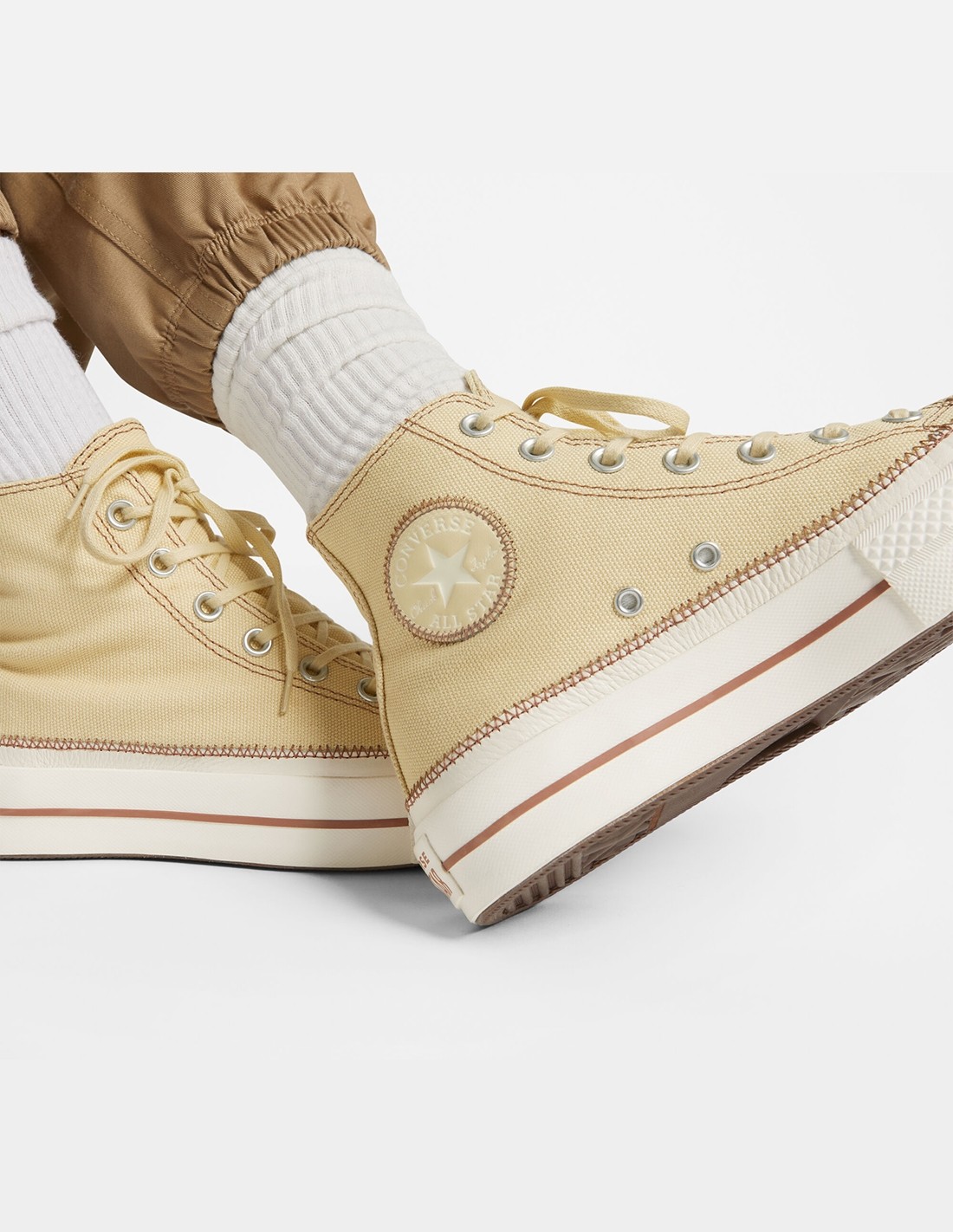 converse Sneakers femme compensée ctas lift hi open sesame