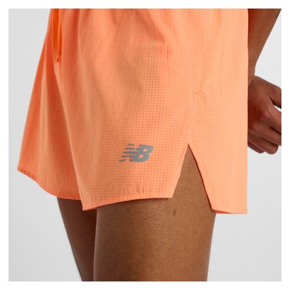 Short splité New Balance RC Ultra Light 3in Orange Homme