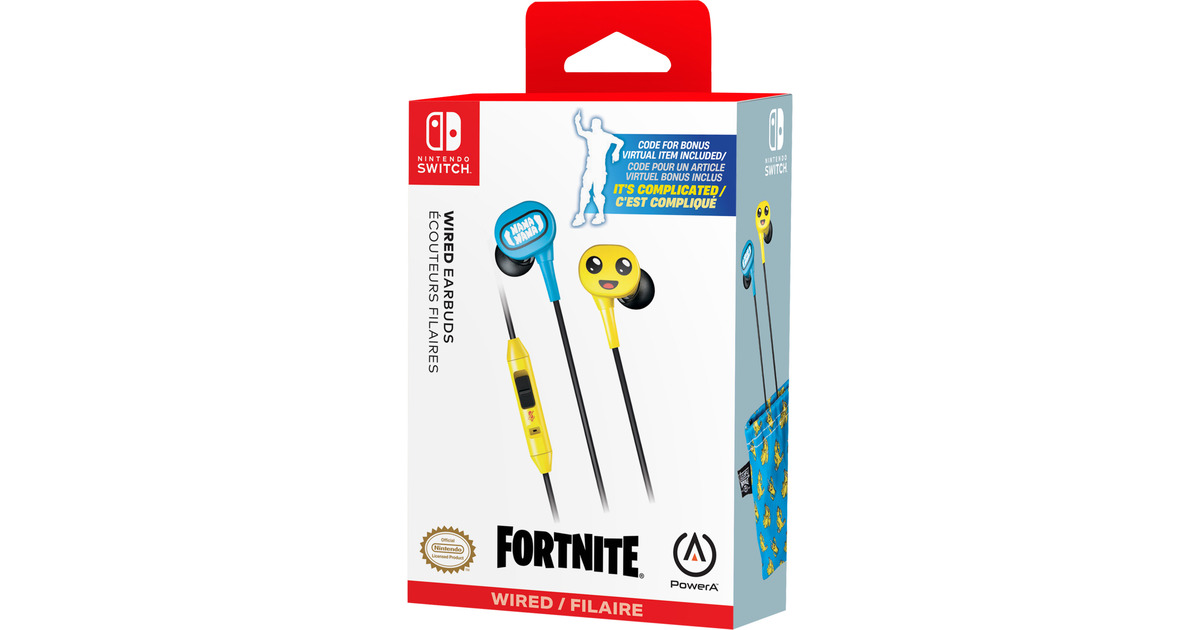 PowerASwitch Wired Earbuds Peely in-ear oortjes  (Blauw/geel)