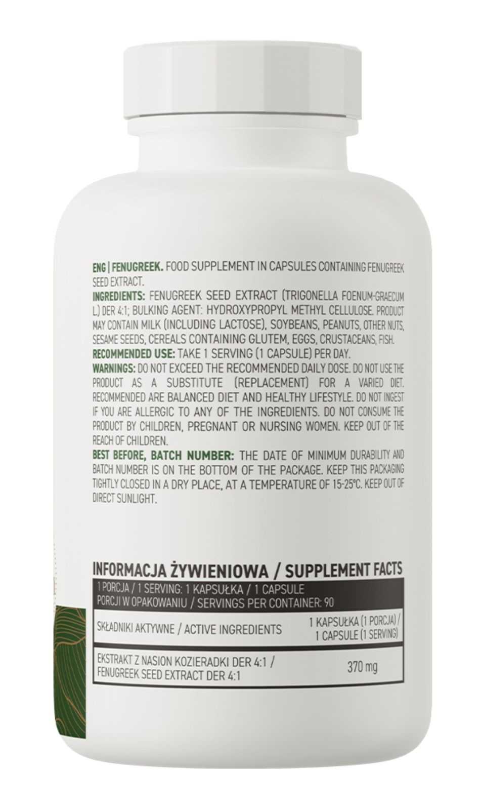 OstroVit Fenogrego Vegetal 90 cápsulas