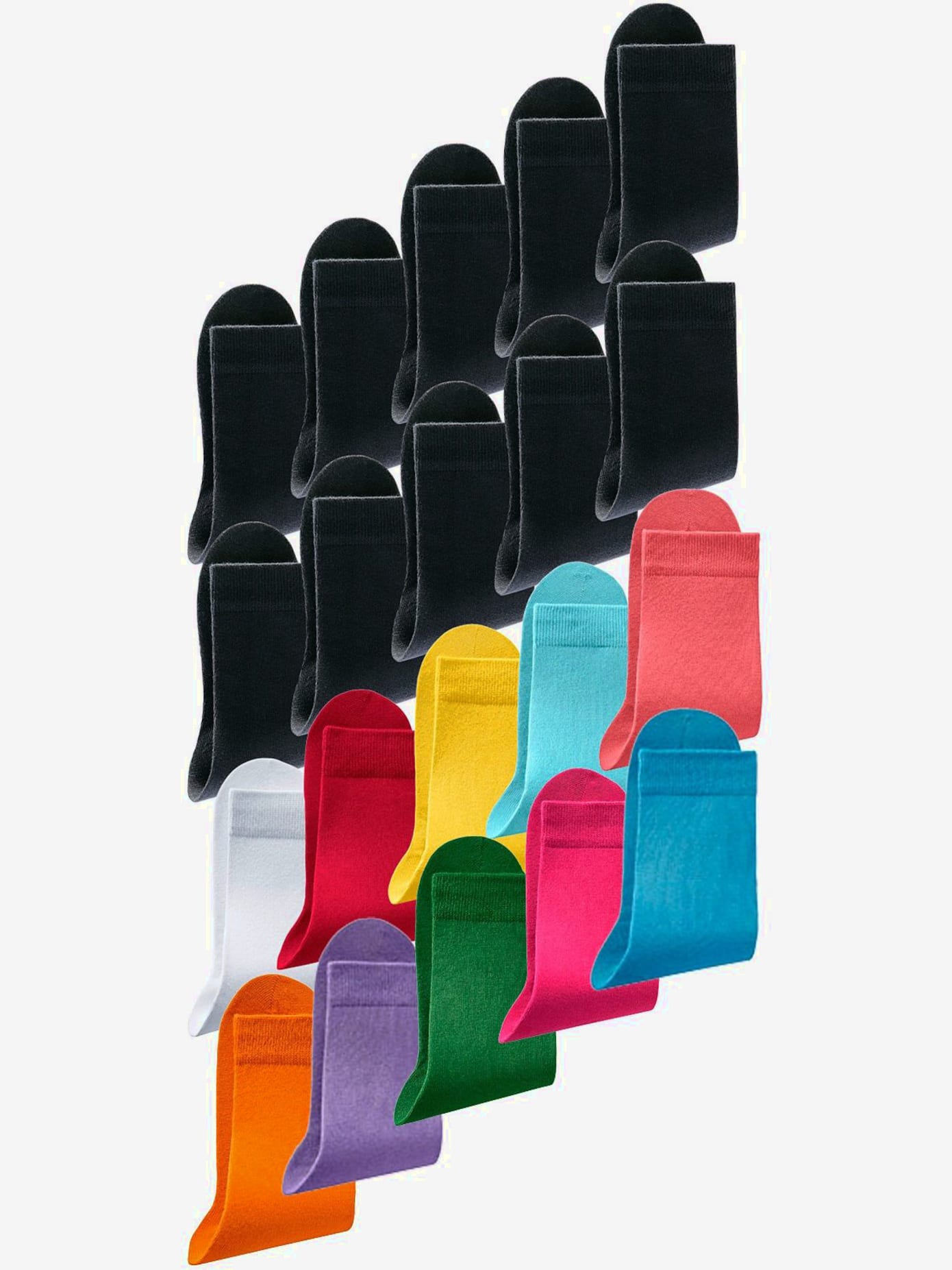 Chaussettes basiques socquettes en vrac pour travail et loisirs