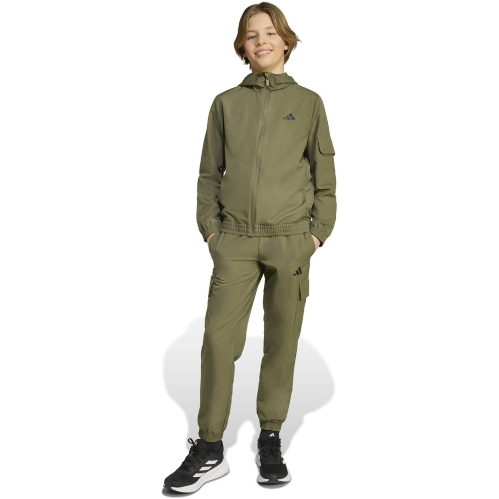 Køb adidas Originals Olive Strata/White J Wv Cargo Tracksuit