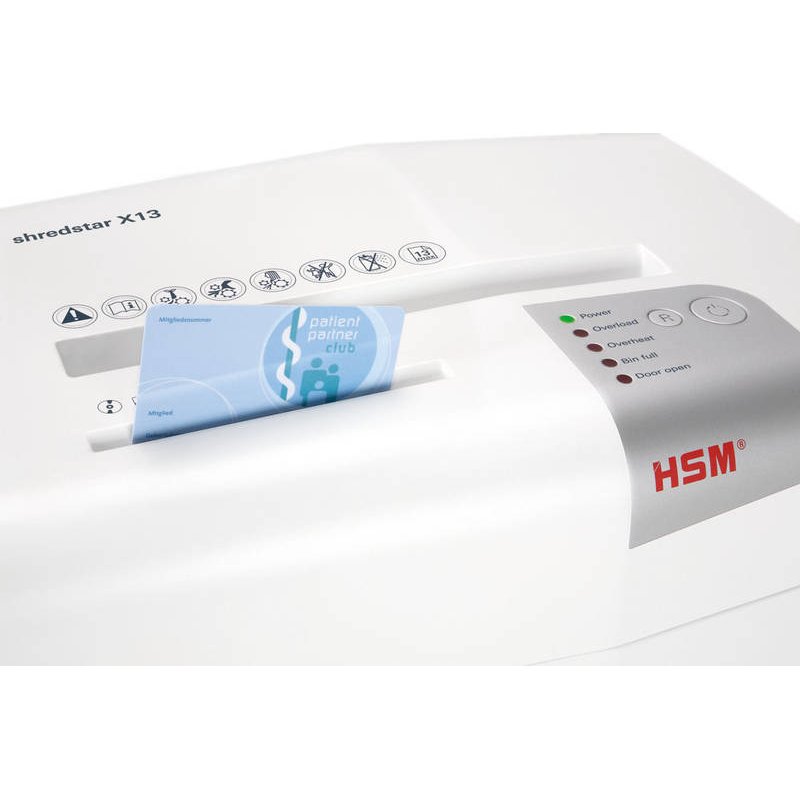 Destructeur HSM Shredstar X13 P-4 - coupe croisée