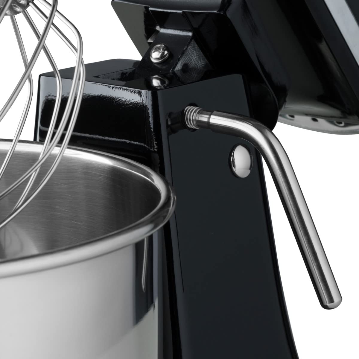 Planetenmixer 7 l, bis zu 2 kg Teig, schwarz – Edelstahl-Rührschüssel – 11 Geschwindigkeiten – Küchenmaschine – Standmixer – Lebensmittelroboter – 7 Liter