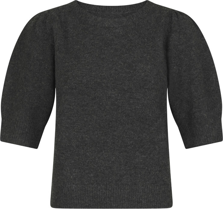 Neo Noir Martha Bow Knit Tee Antracit