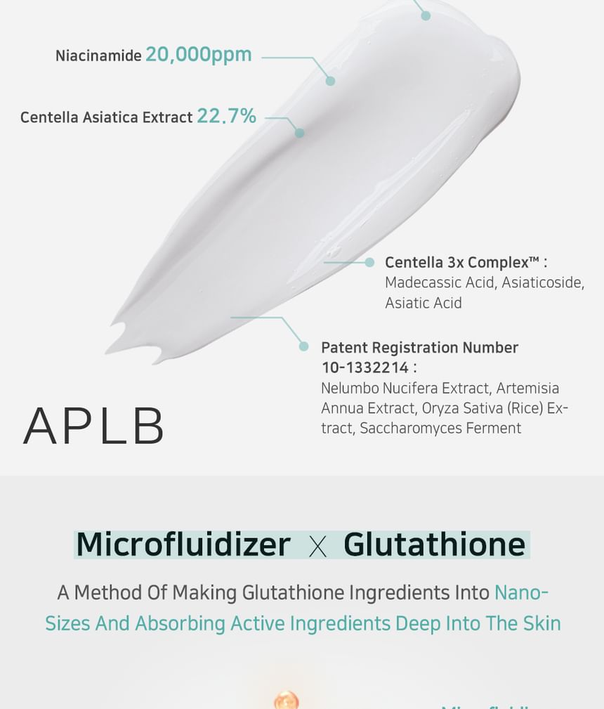 APLB - Glutathion Niacinamide Huid 4 Types Zakjesset