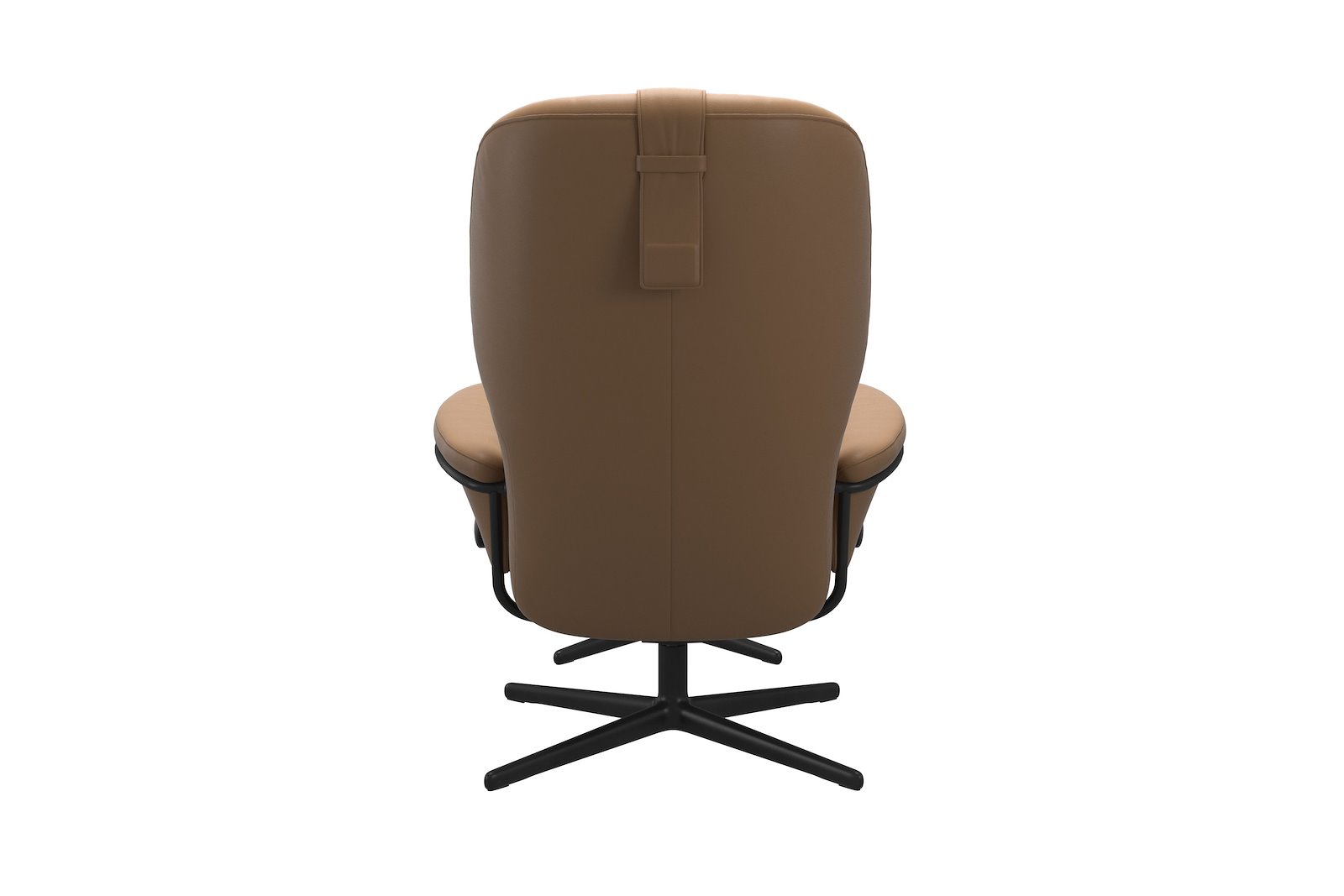 Rome lenestol m/krakk Hud Paloma Taupe - Cross - Matt Black