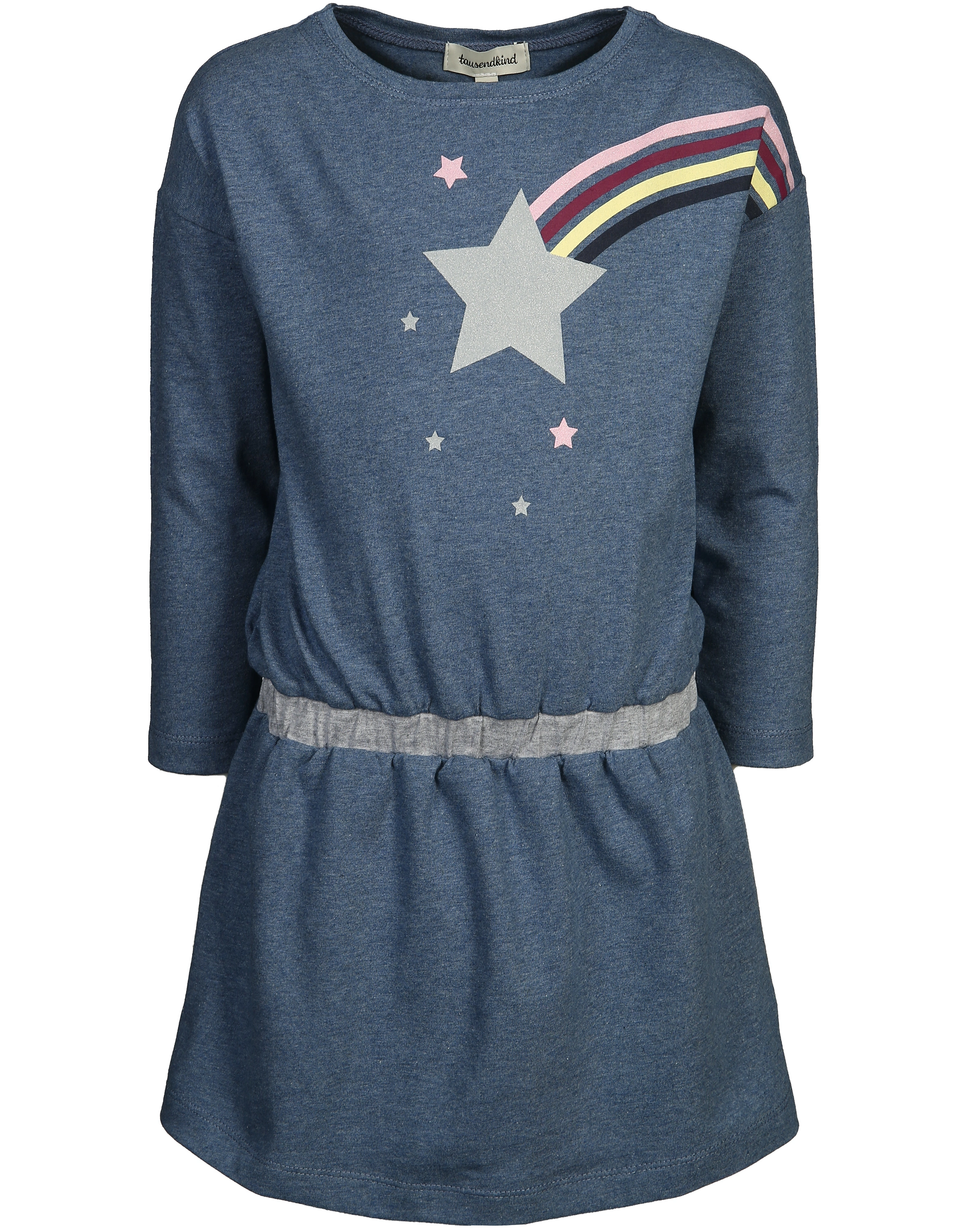 Langarmkleid STERNSCHNUPPE in jeansblau