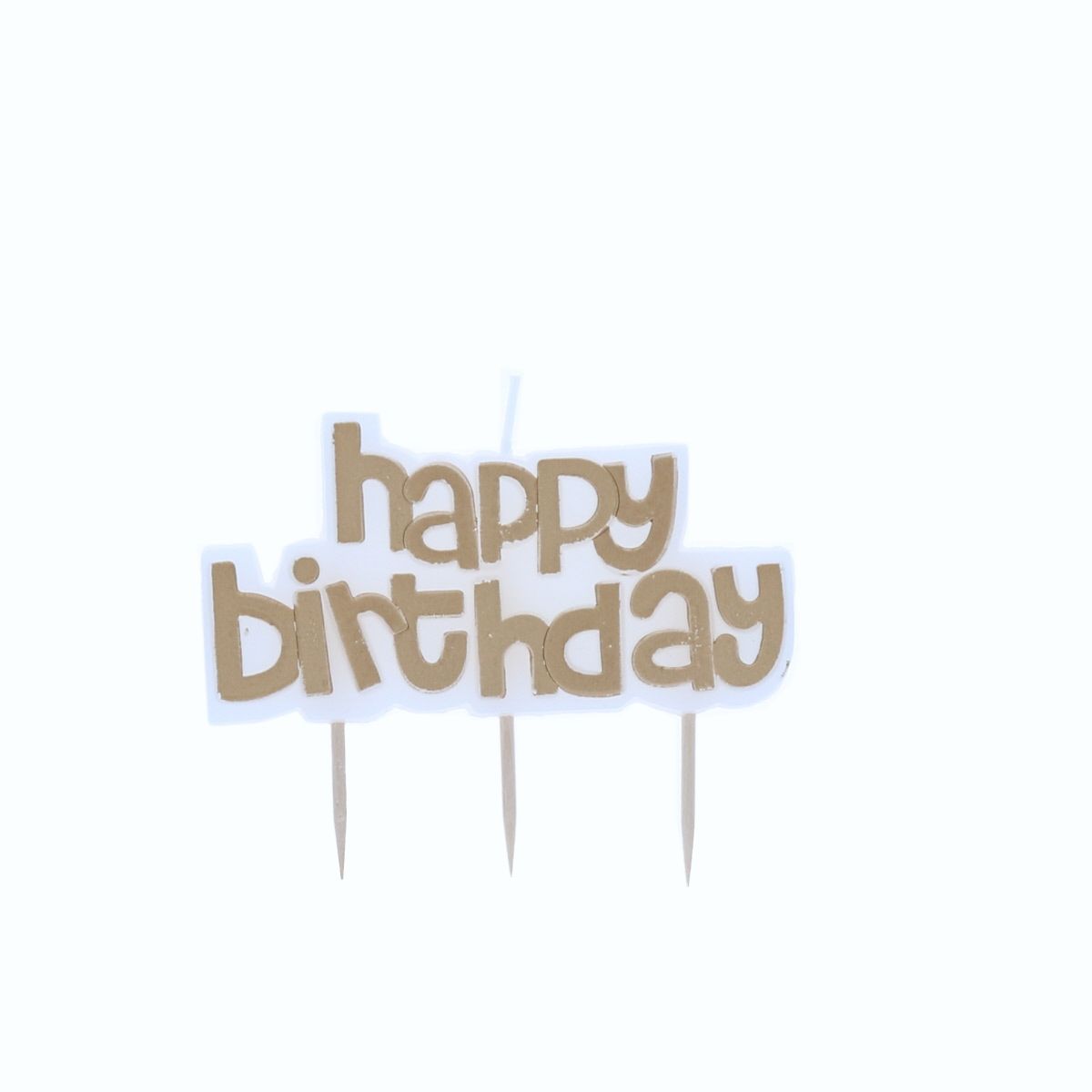 Bougie Happy birthday dorée Surprise Partie !