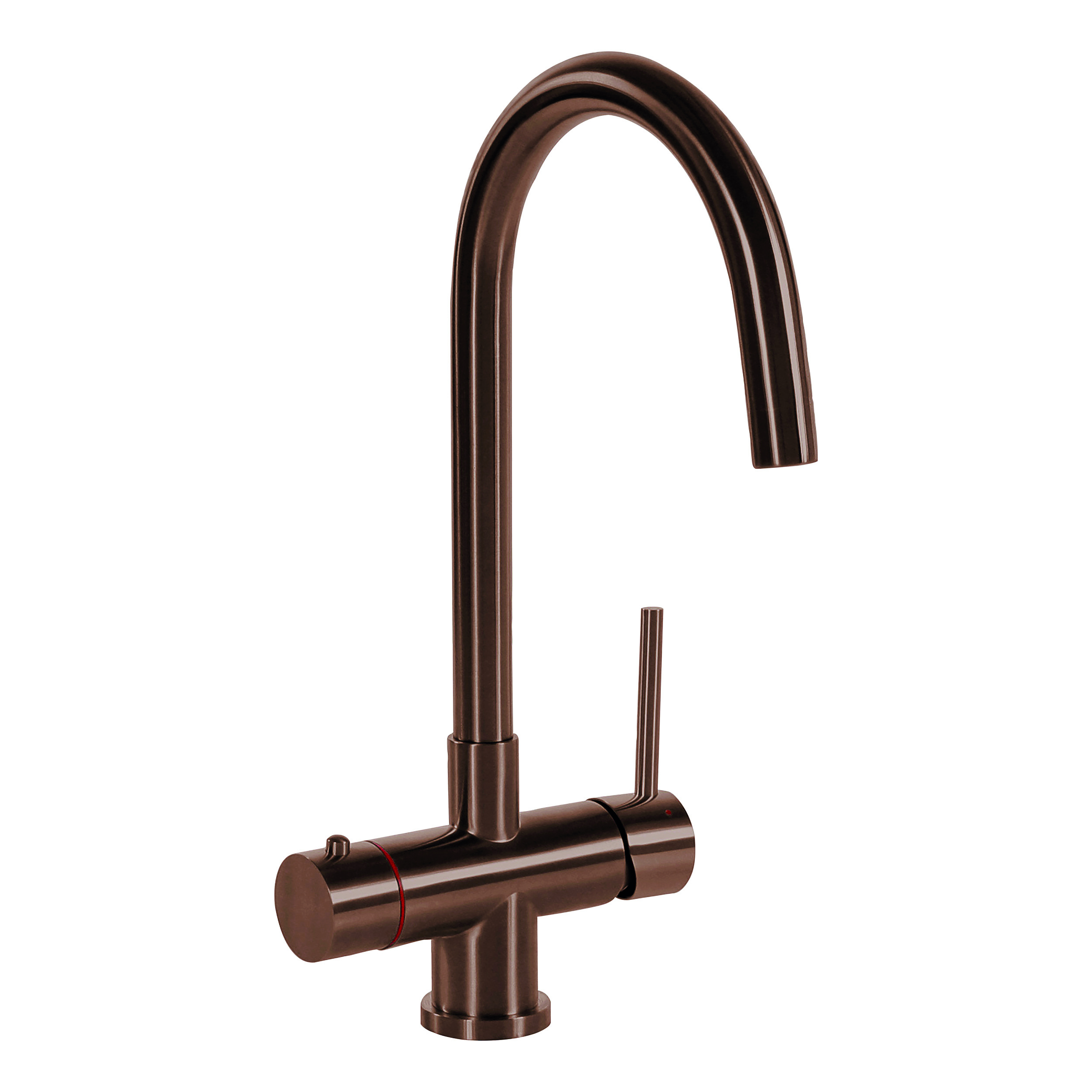 Selsiuz Inox kokend water kraan met single boiler en C-uitloopkraan copper