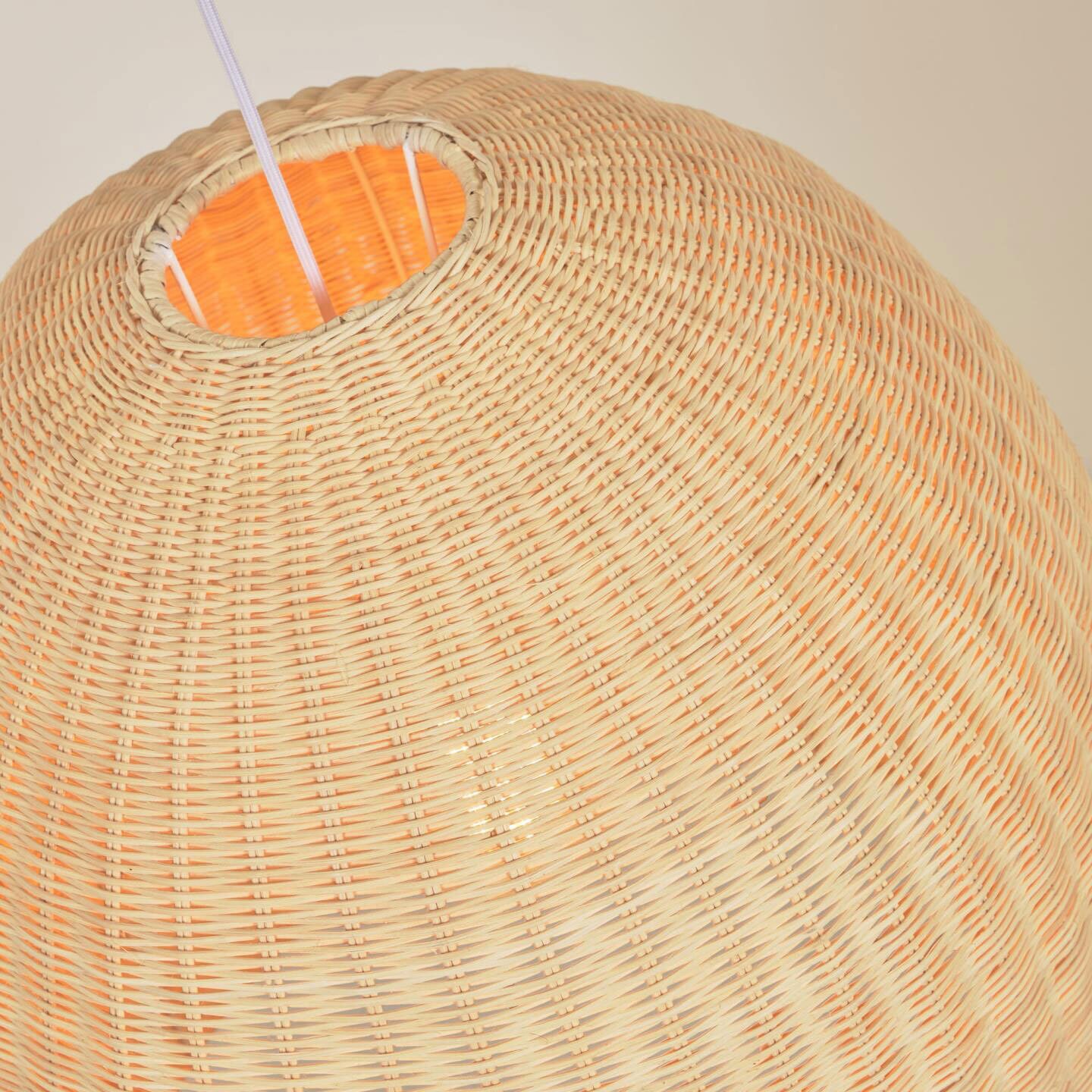 Kave Home Lampenschirm DRUCIANA 60 cm naturfarbig