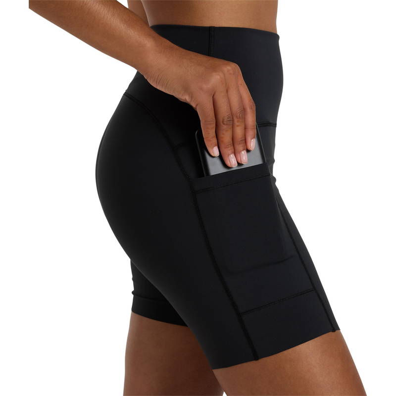 New Balance Sleek Pocket High Rise Korte Løbetights Dame