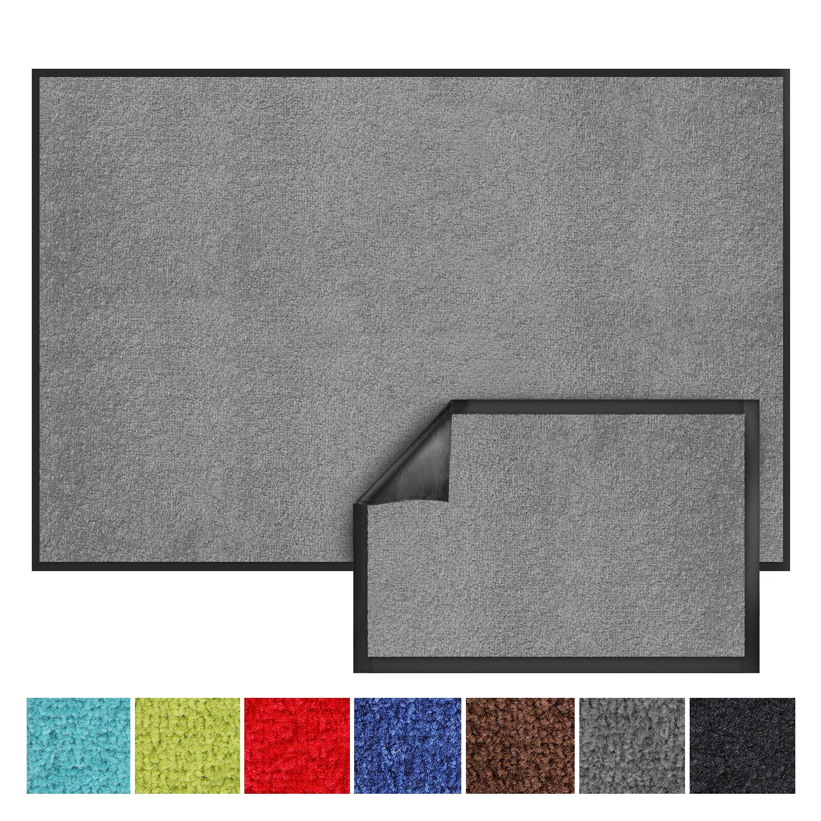 Karat Schmutzfangmatte | Monochrom | Silbergrau