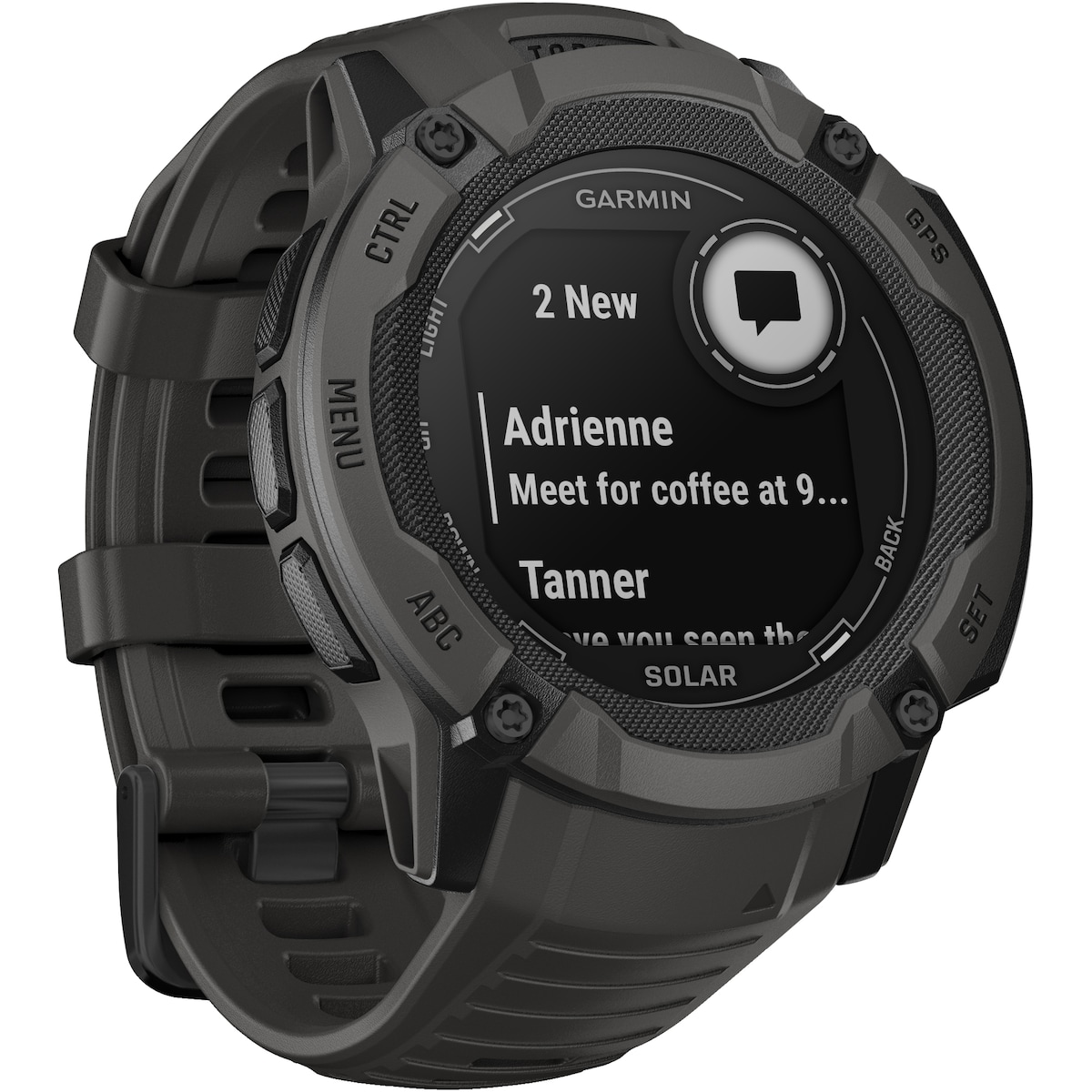 Garmin Instinct 2X Solar utendørsklokke (grafitt)