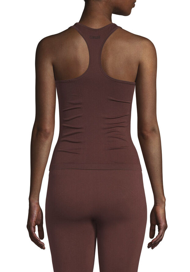 Casall Essential Seamless Racerback top Brun