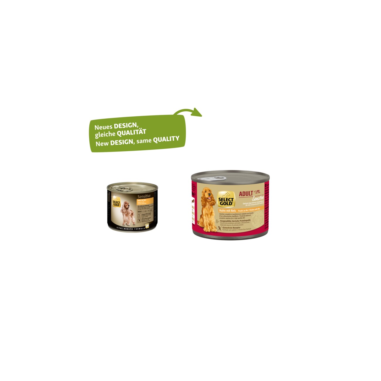 SELECT GOLD Sensitive Adult, Probe 200 g Gratis mit Code: GRATISPROBE * *(Produktbeschreibung)