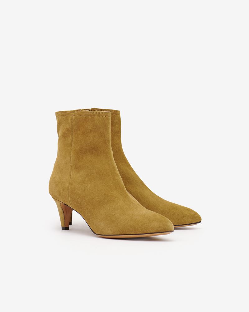 BOTTINES EN CUIR VEAU VELOURS DEONE